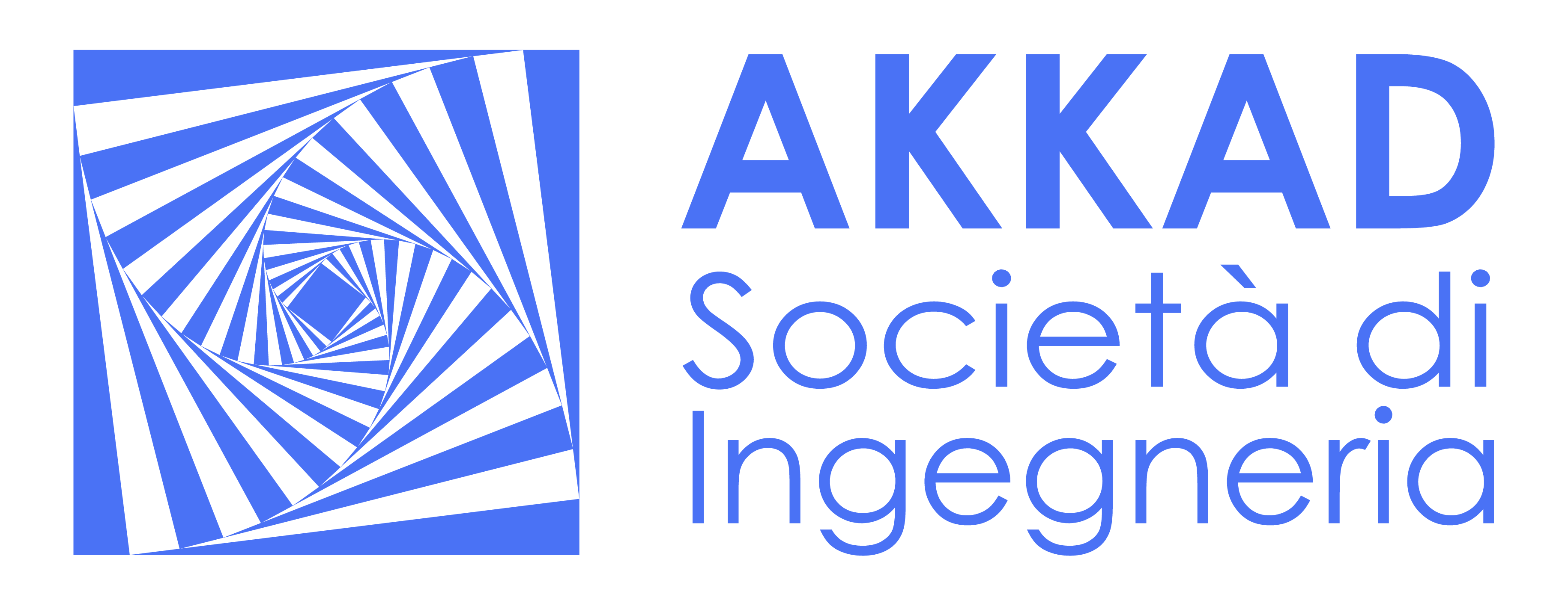Logo AKKAD V02 (Trasparente, testo Blu)